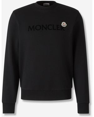Moncler Round Neck Sweatshirt - Black