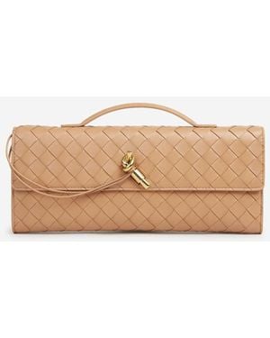 Bottega Veneta Andiamo Clutch Bag - Natural