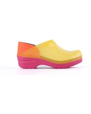 Dansko Translucent Rubberized Clog - Yellow