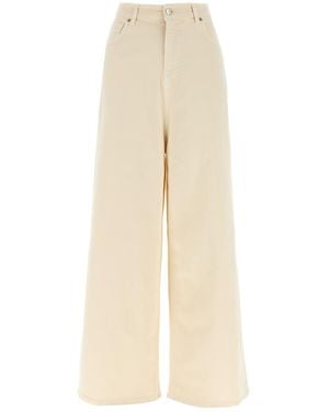 Nude Wide Leg Jeans - Natural