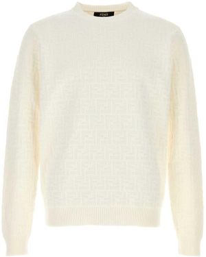 Fendi Cotton Jumper - White