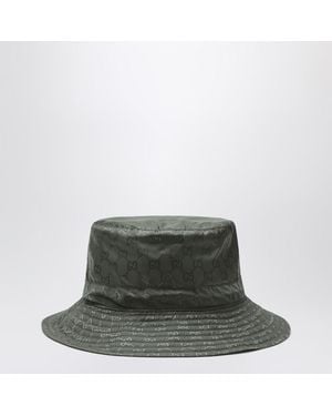 Gucci Reversible Dark Gg Hat - Green
