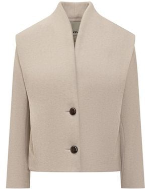 Isabel Marant Dyogo-Gb Coat - Natural
