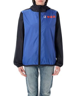 COMME DES GARÇONS PLAY Packable Two Tone Jacket - Blue