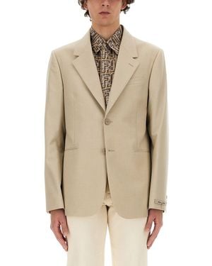 Fendi Wool Jacket - Natural