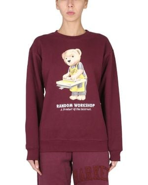Market Random Workshop Bear Sweatshirt - Red
