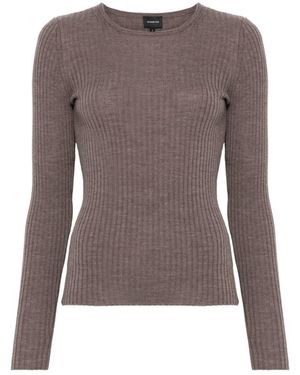 Herskind Camb Wool Crewneck Jumper - Brown