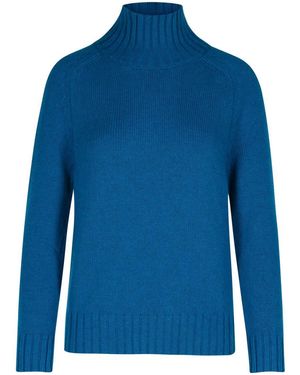 Purotatto Cashmere Turtleneck Jumper - Blue