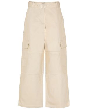 パンツ MAISON KITSUNE Women Straight Pants NW01106KM0325 White Maison Kitsuné White jogging pants with Fox logo | TheDoubleF