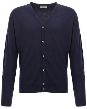 John Smedley 'petworth' Cardigan - Blue
