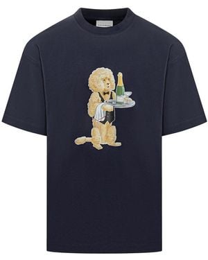 Drole de Monsieur Drole De Monsieur T-shirt Blue Dog Waiter