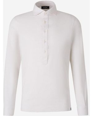 Gran Sasso Piqué Wool Polo - White