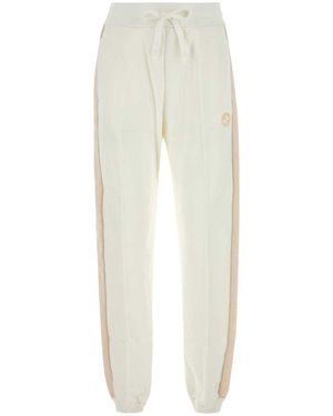 Gucci Logoed Side Stripes Track-Pants - White