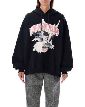 MSGM Printed Hoodie - Blue