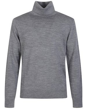 Michael Kors Roll-Neck Merino Sweater - Gray