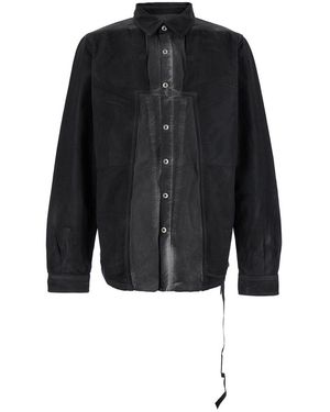 Rick Owens Splintered Shirt - Black