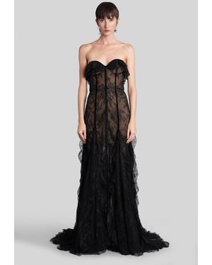 Costarellos Rosaline Long Dress - Black