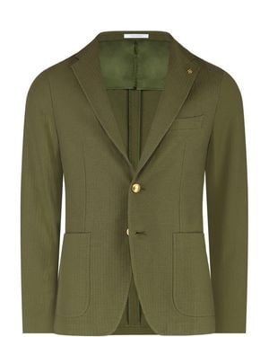 Tagliatore Single-Breasted Two-Button Jacket - Green