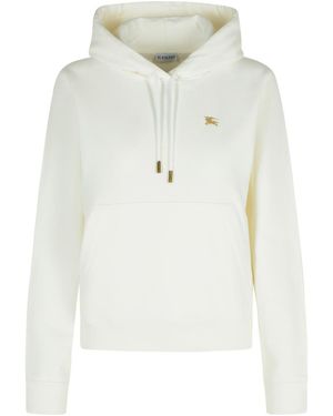 Burberry 'Harriet' Ivory Cotton Sweatshirt - White
