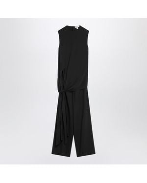 Alaïa Full Jumpsuit With A Belt - Black