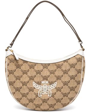 MCM "Himmel Ascending Moon Hobo" Bag - Natural
