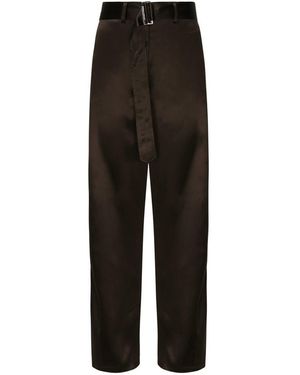 パンツ MAGDA BUTRYM Women Straight Pants 208724BLACK black Magda Butrym Straight-leg pants for Women | Online Sale up