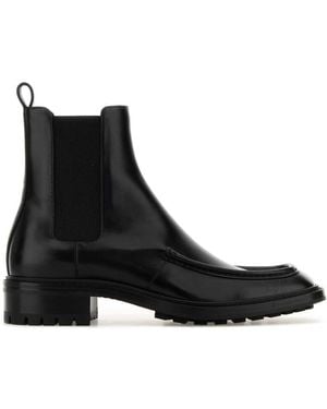 Saint Laurent Leather Chelsea Joe Ankle Boots - Black