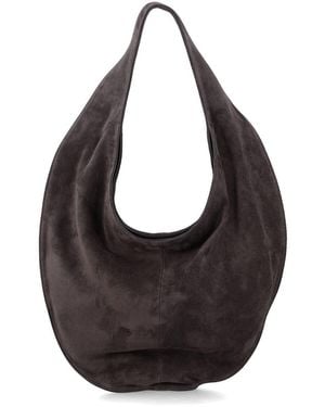Maeden Market Grape Suede Tote - Black