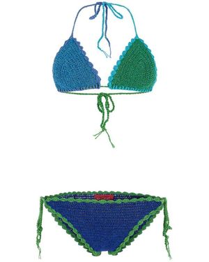 Rose Carmine Swimsuits - Blue