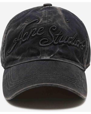 Acne Studios Logo Cap - Black