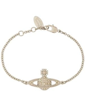 Vivienne Westwood Mini Bas Relief Chain Bracelet - Metallic