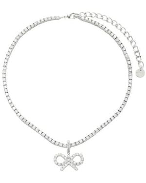 Self-Portrait Bow Charm Pendant - Metallic