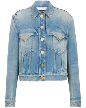 Balmain Jackets - Blue