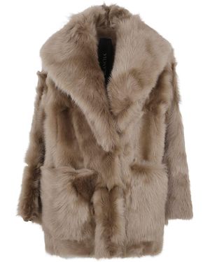 Blancha "Toscana Shearling" Jacket - Brown