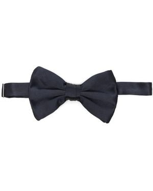 Giorgio Armani Woven Bowtie Large - Blue