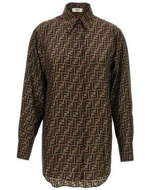 Fendi Ff Monogram Shirt - Green