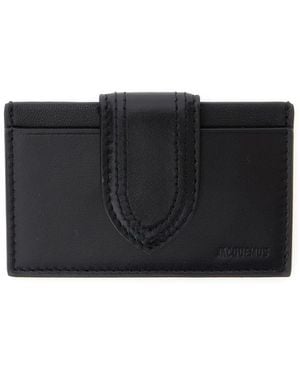 Jacquemus 'Le Porte-Cartes Bambino' Card Holder With Magnetic Closure - Black