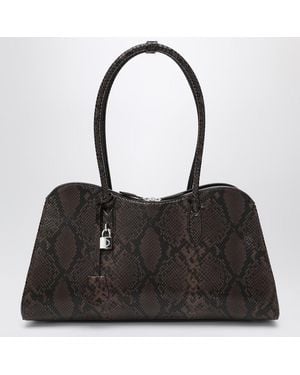 Stella McCartney Espresso Snake-Effect Ryder Tote Bag - Black