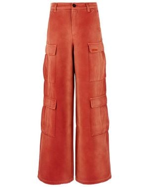 Heron Preston Brick Cotton Cargo Pant - Red