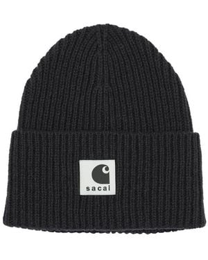 Sacai X Carhartt Wip" Beanie - Black