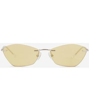 McQueen T-bar Sunglasses - Natural