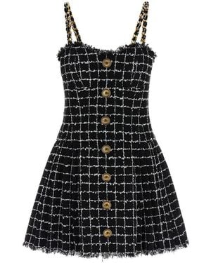 Balmain Tweed Dress - Black