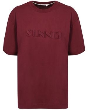 Sunnei T-Shirts - Red