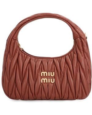 Miu Miu Hobo Bag Wander - Brown