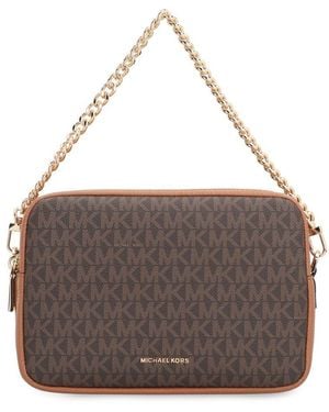 Michael Kors Camera Bag Bryant Media With Logo - Gray