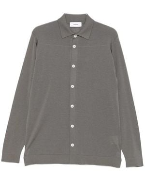 Lardini Button-Down Shirt - Grey