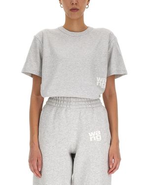 T By Alexander Wang Essential T Shirt - Gray