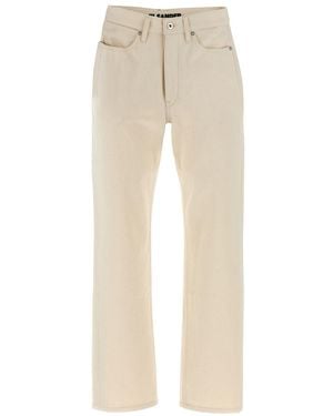 Jil Sander High-Waisted Japanese Raw Denim Jeans - Natural