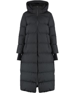 Herno Long Parka With Hood - Black