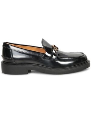 Tod's Leather Loafers - Black